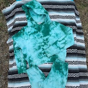 Frankie’s bikinis tie dye matching sweat suit